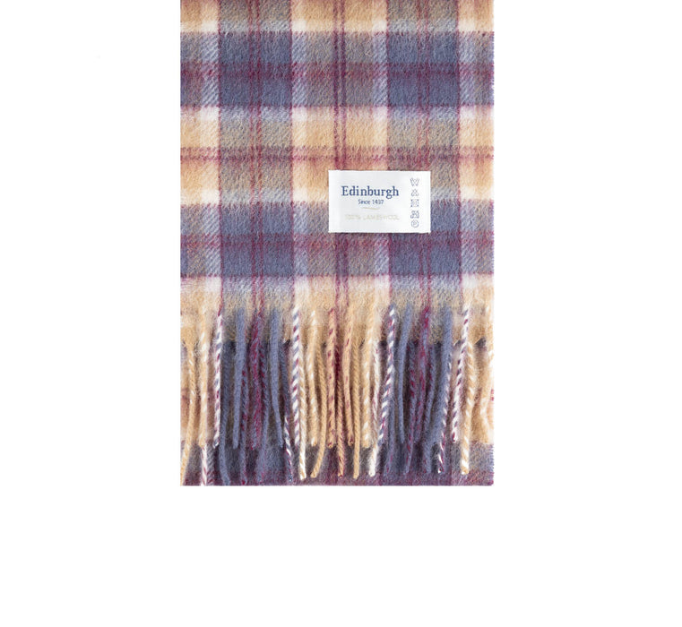 Lambswool Tartan Mini Scarf Bannockbane Navy