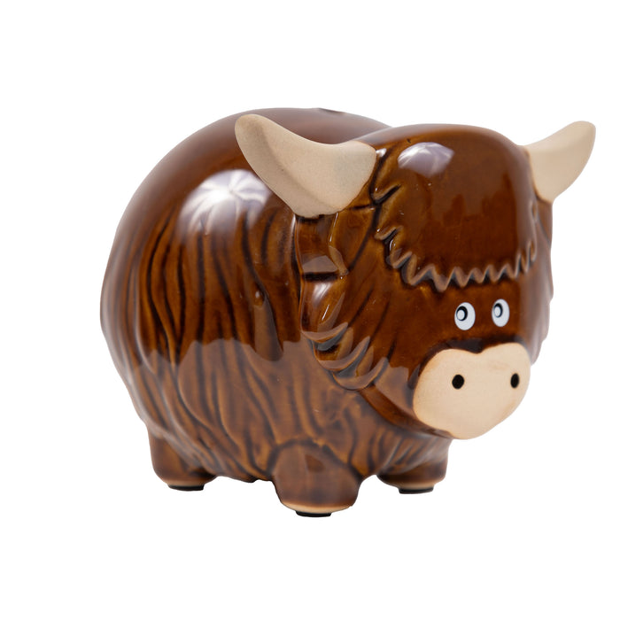 Highland Cow Money Pot