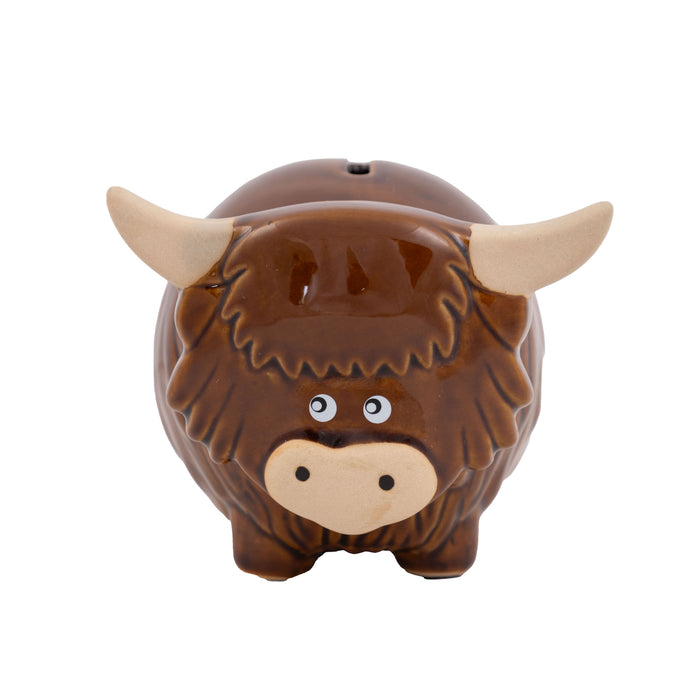 Highland Cow Money Pot