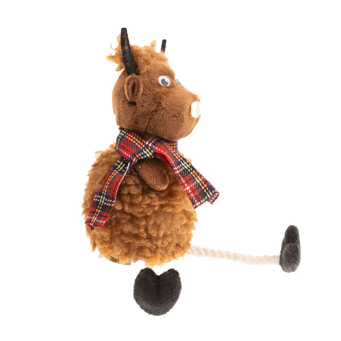 Highland Cow Shelf Sitter Fabric W Scarf