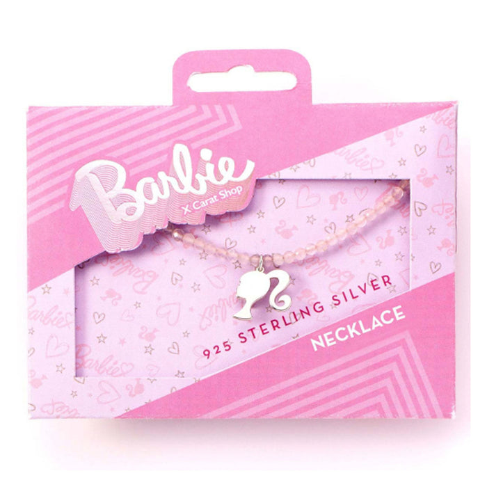 Barbie S/S Silhouette On Rose Qt Neckla