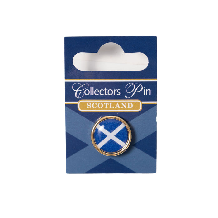 Scotland Saltire Cameo Lapel Pin