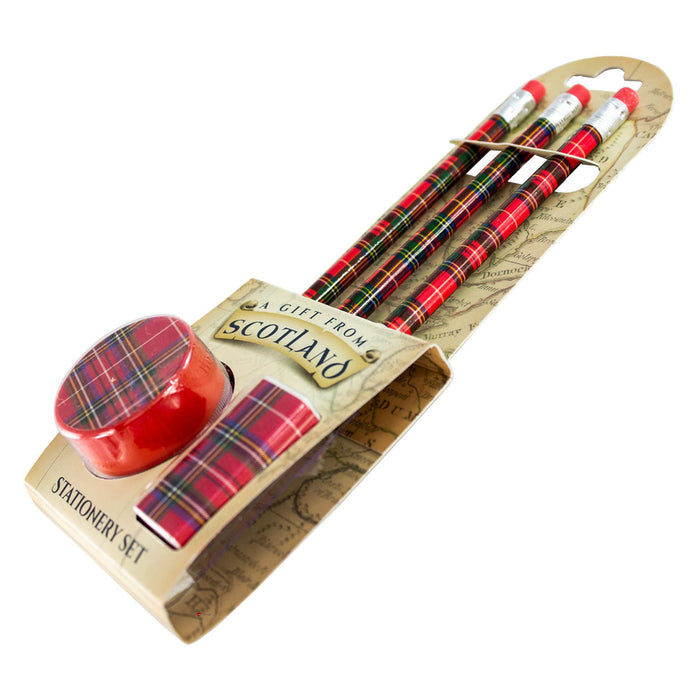Edinburgh Tartan Rubber Tipped Pencil