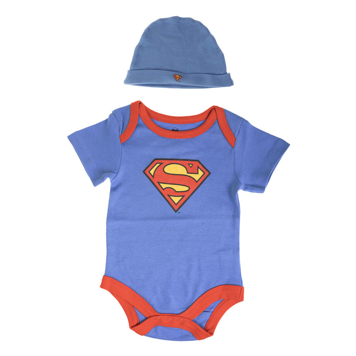 Superman Babygrow + Hat