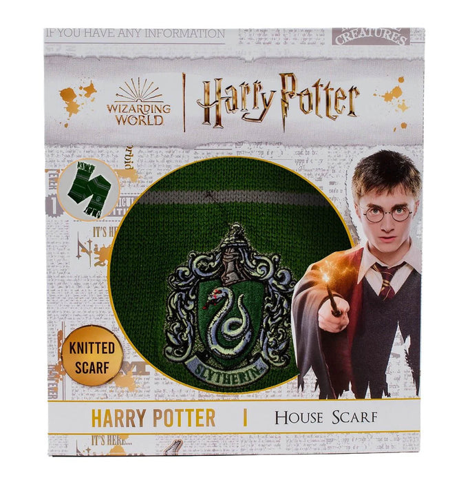 Kids Hp Slytherin Thin Stripe Scarf