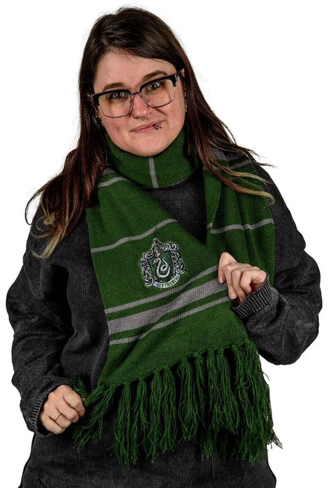 Kids Hp Slytherin Thin Stripe Scarf