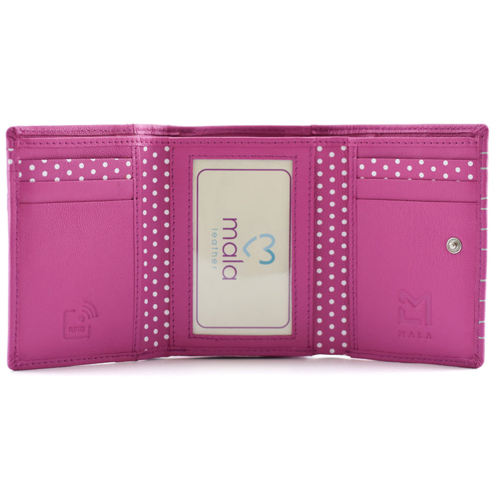 Moonflower Tri Fold Bee Purse Pink