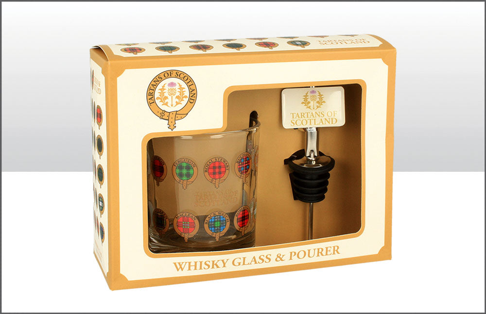Scotland Whisky Glass & Pourer Set