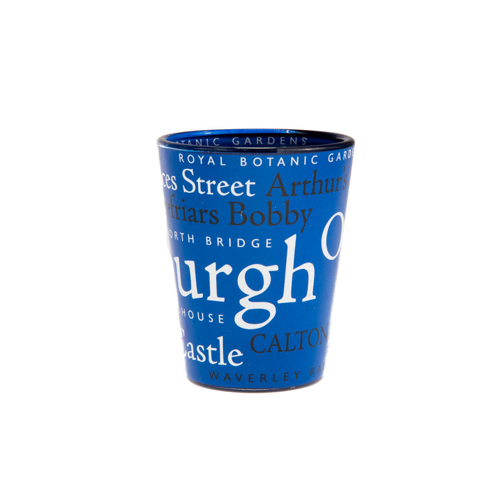 Edinburgh Words Shot Glass