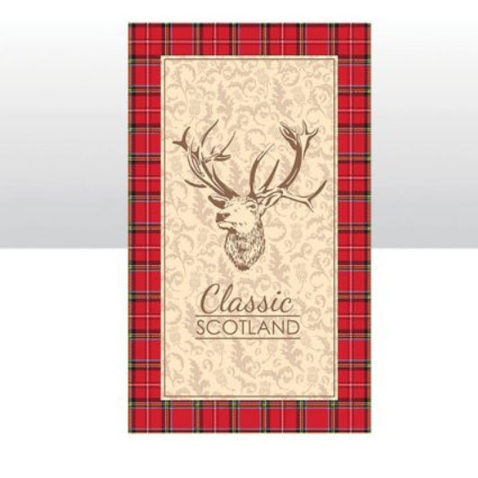 Classic Scotland Stag Tea Towel