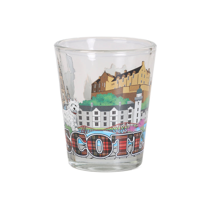 Scotland & Saltire Shield Skyline Shot