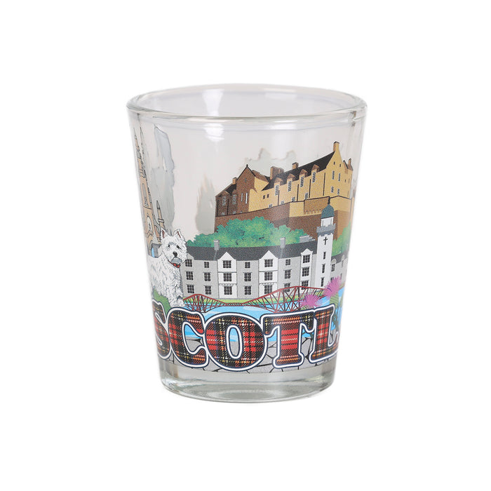 Scotland & Saltire Shield Skyline Shot