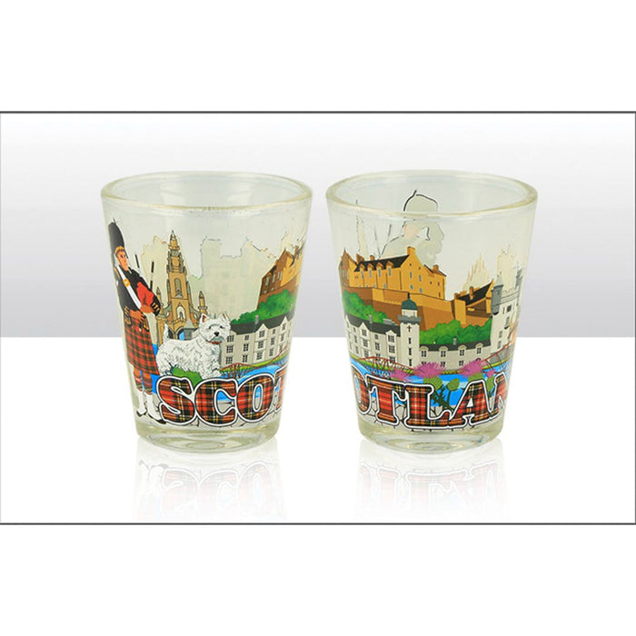 Scotland & Saltire Shield Skyline Shot