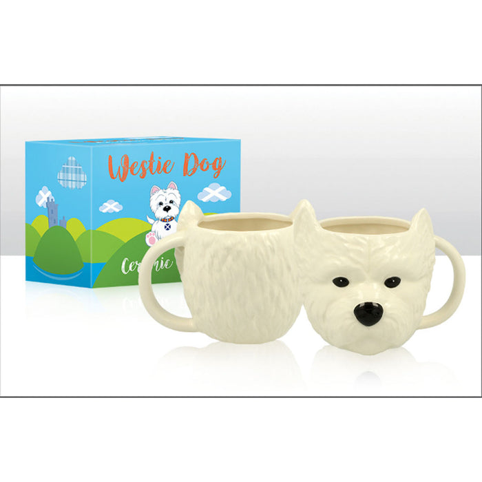 Westie Sculpted Head Mug