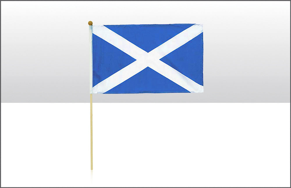 Scotland Saltire Flags 6" X 9" On Pole