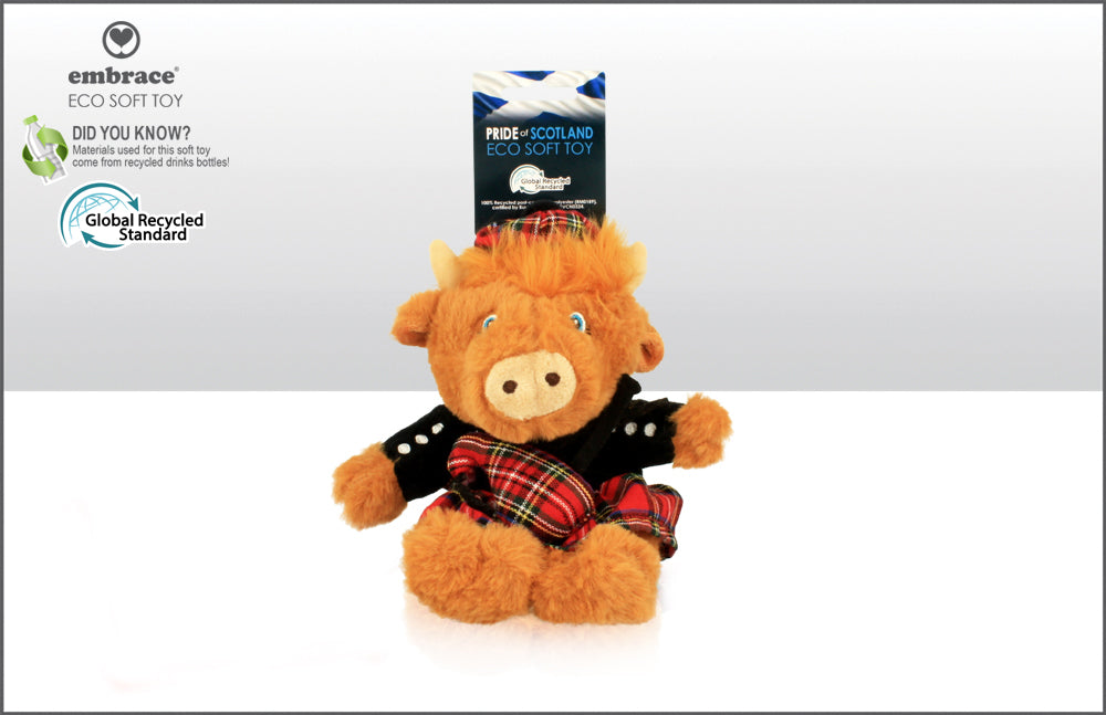 Soft Toy Highland Cow 15Cm