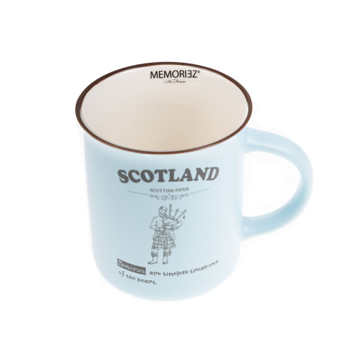 Scotland Piper Bone China Mug Matt