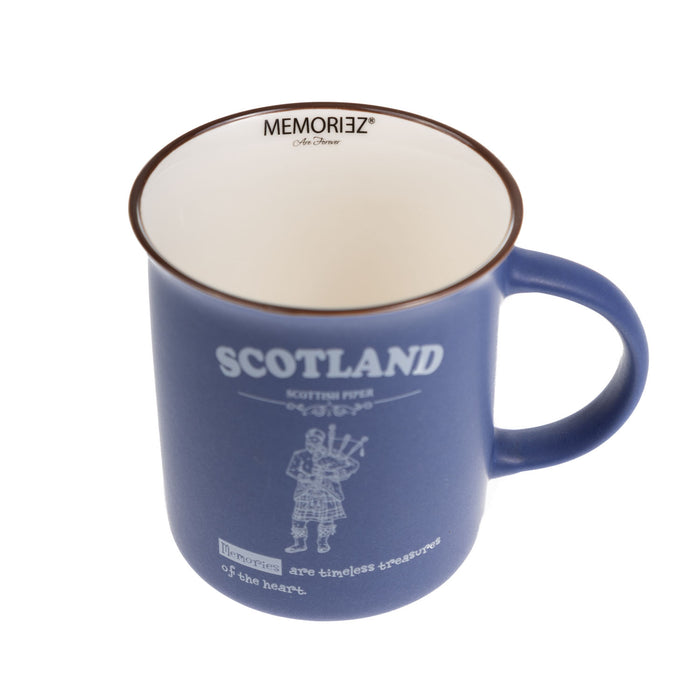 Scotland Piper Bone China Mug Matt