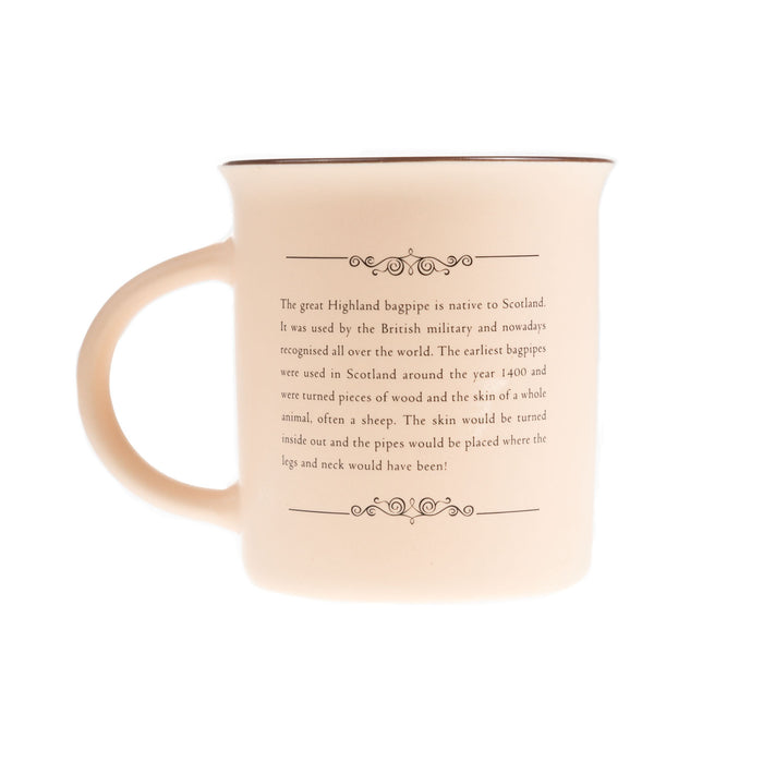 Scotland Piper Bone China Mug Matt
