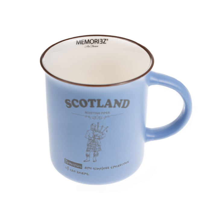 Scotland Piper Bone China Mug Matt