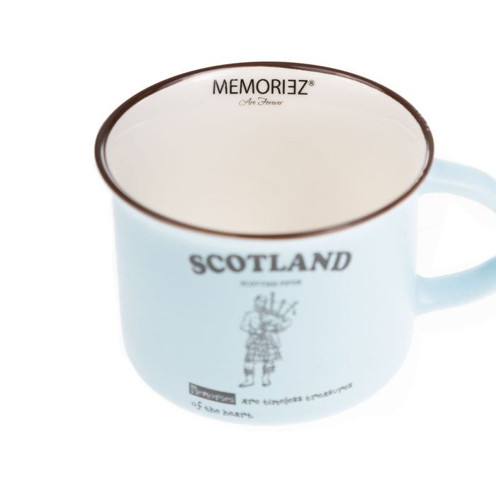Scotland Piper Bone China Mug Matt