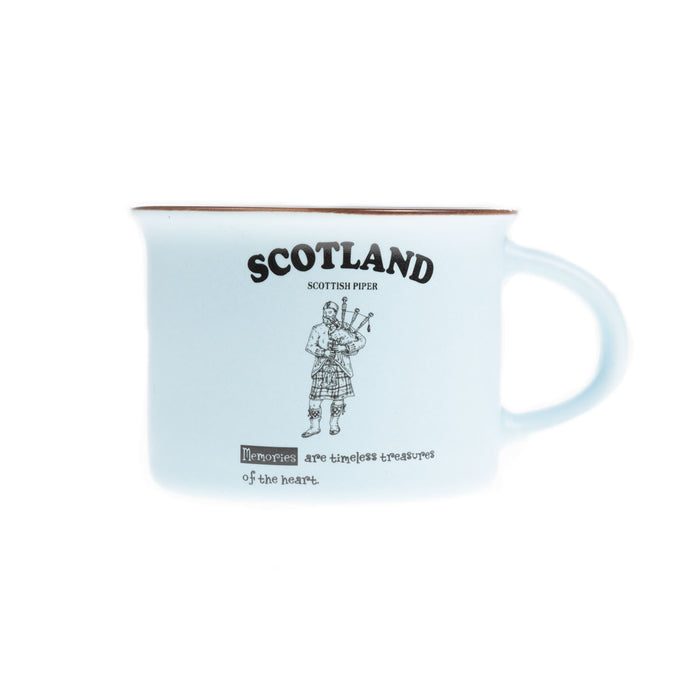 Scotland Piper Bone China Mug Matt