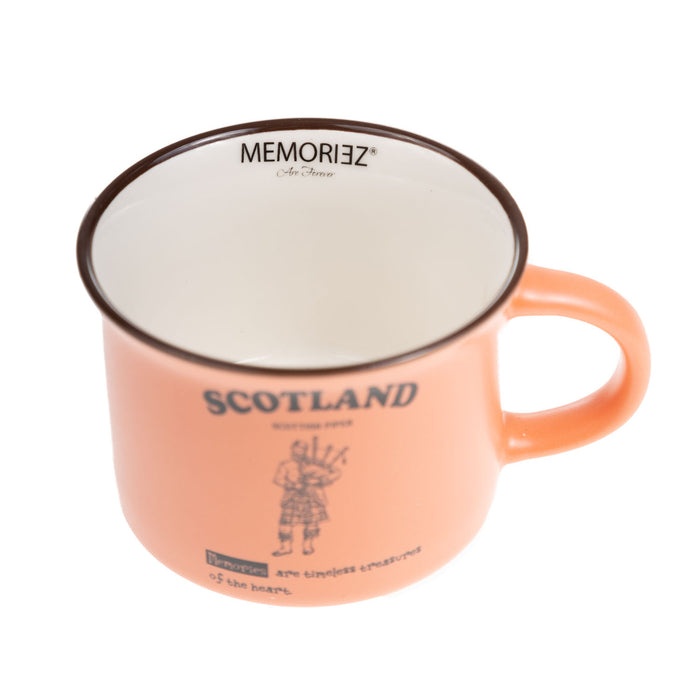 Scotland Piper Bone China Mug Matt