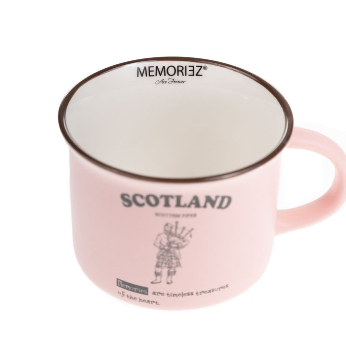 Scotland Piper Bone China Mug Matt
