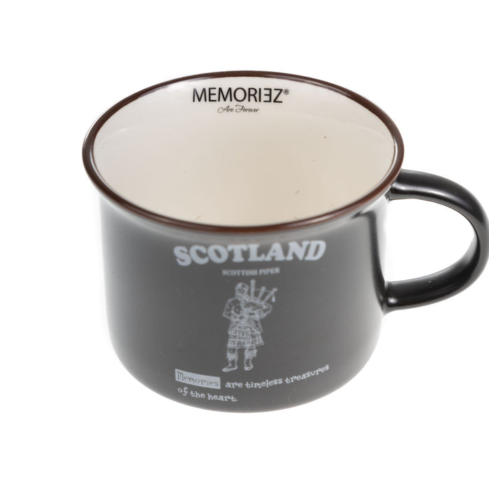 Scotland Piper Bone China Mug Matt