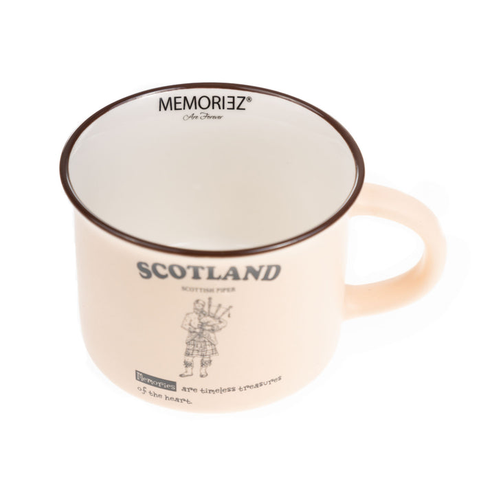 Scotland Piper Bone China Mug Matt