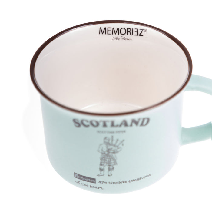Scotland Piper Bone China Mug Matt