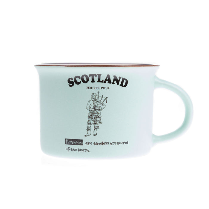 Scotland Piper Bone China Mug Matt