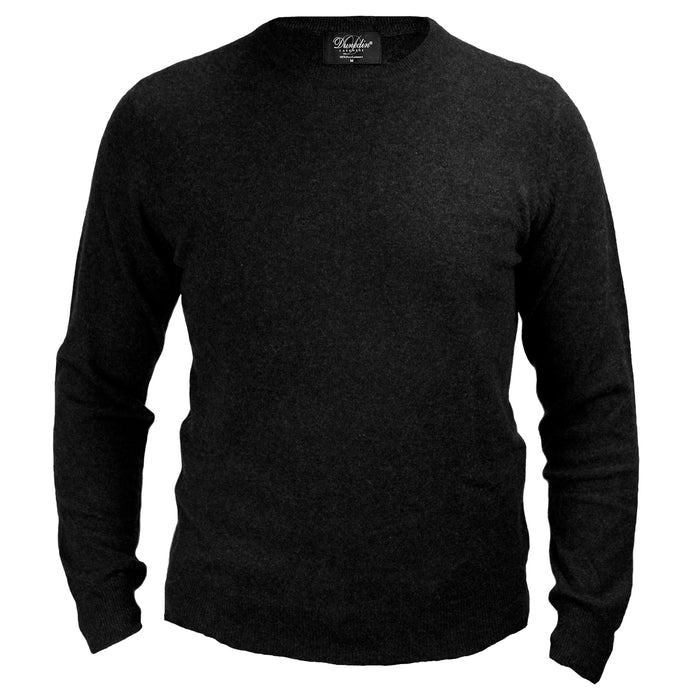 Men's Dunedin Cashmere 100% Cashmere Cr  Charcoal