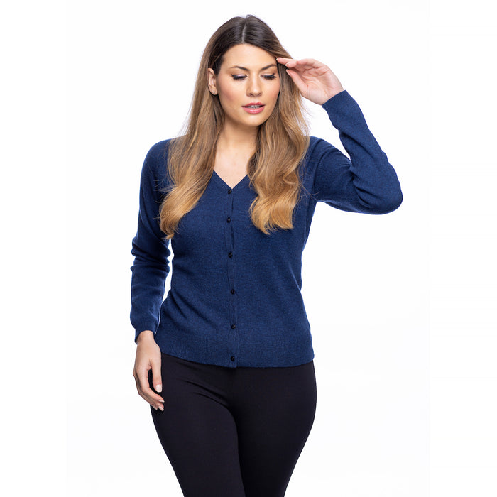 Women's Dunedin Cashmere Fashion V Neck  Astral