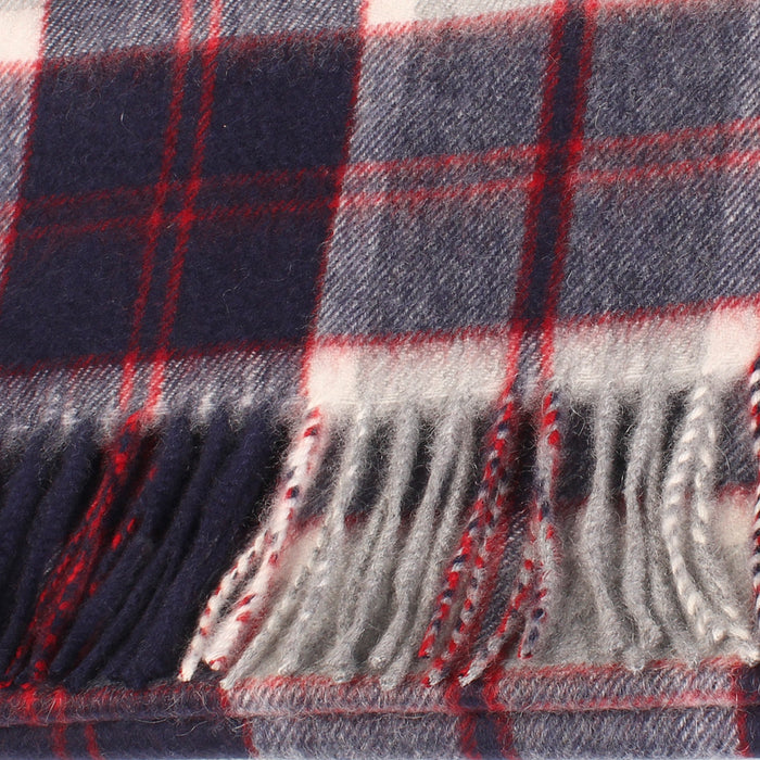 100% Cashmere Woven Scarf Dalton Bannockbane Navy