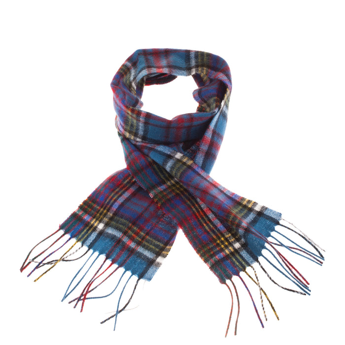Lambswool Tartan Mini Scarf Mackellar Natural
