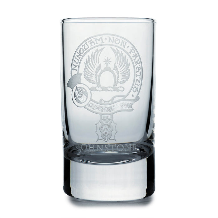 Collins Crystal Clan Shot Glass Johnstone