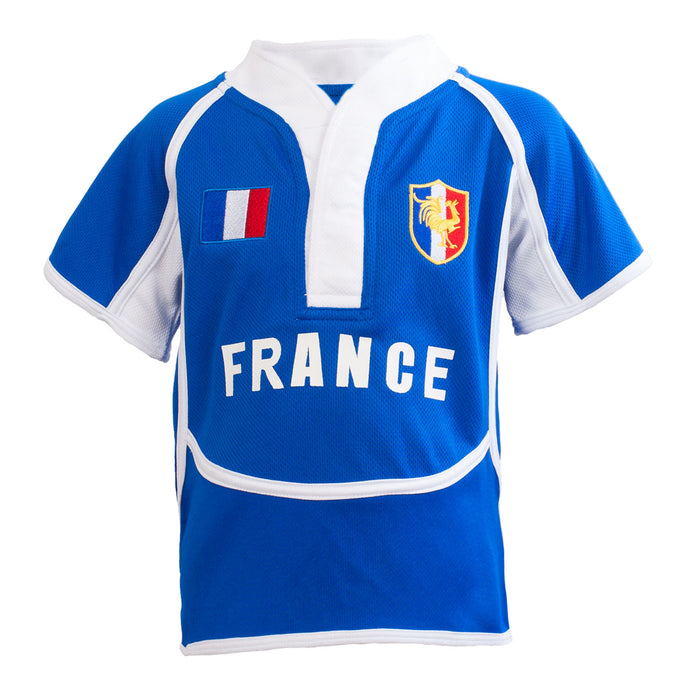 Kids Cooldry France Rugby Shirt