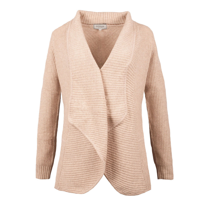 100% Cashmere Ladies Textured Jacket Sand Beige