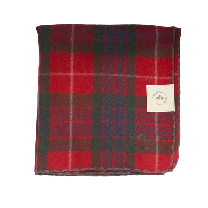 Tartan Pet Blanket Fraser Red