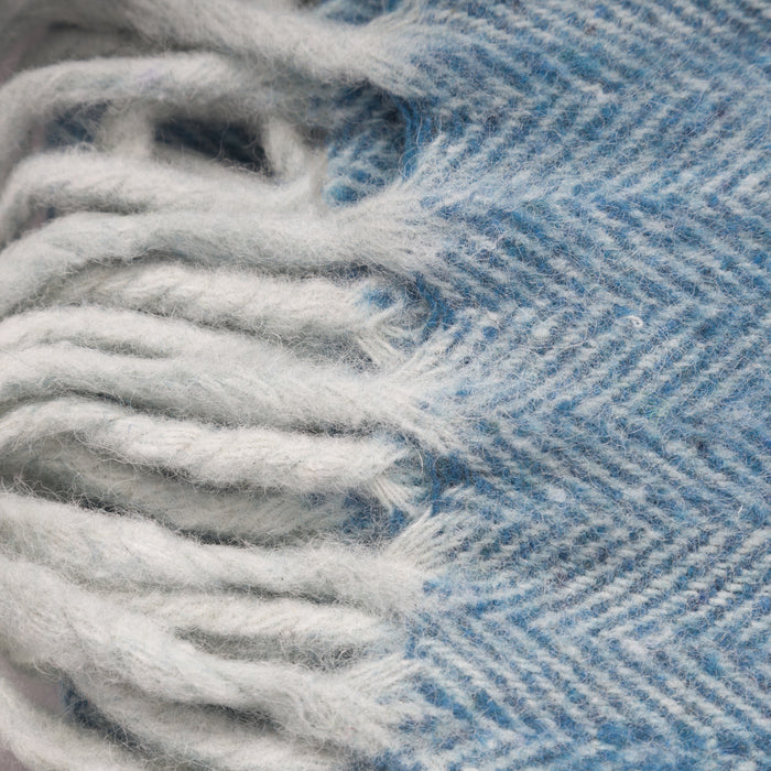 Herringbone Blanket Turquoise