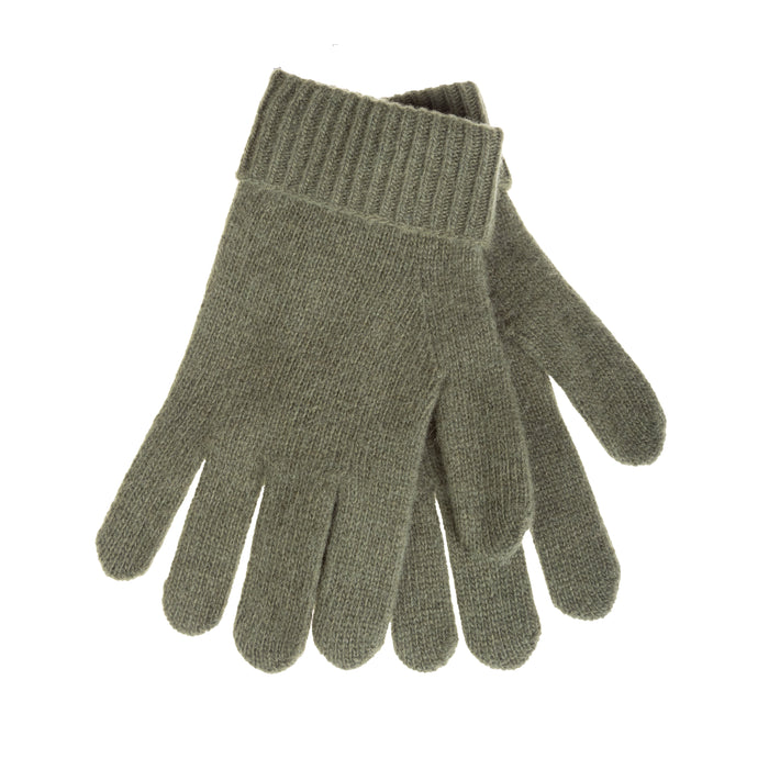 Gents Plain Lambswool Mix Glove Olive