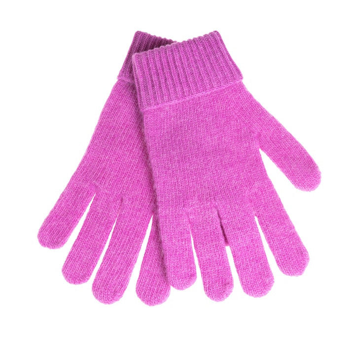 Ladies Plain Lambswool Mix Glove Violet