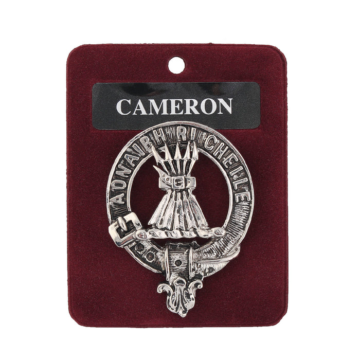 Art Pewter Clan Badge 1.75" Cameron