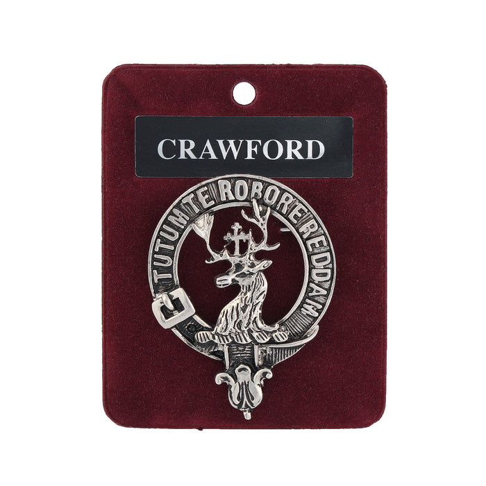 Art Pewter Clan Badge 1.75" Crawford