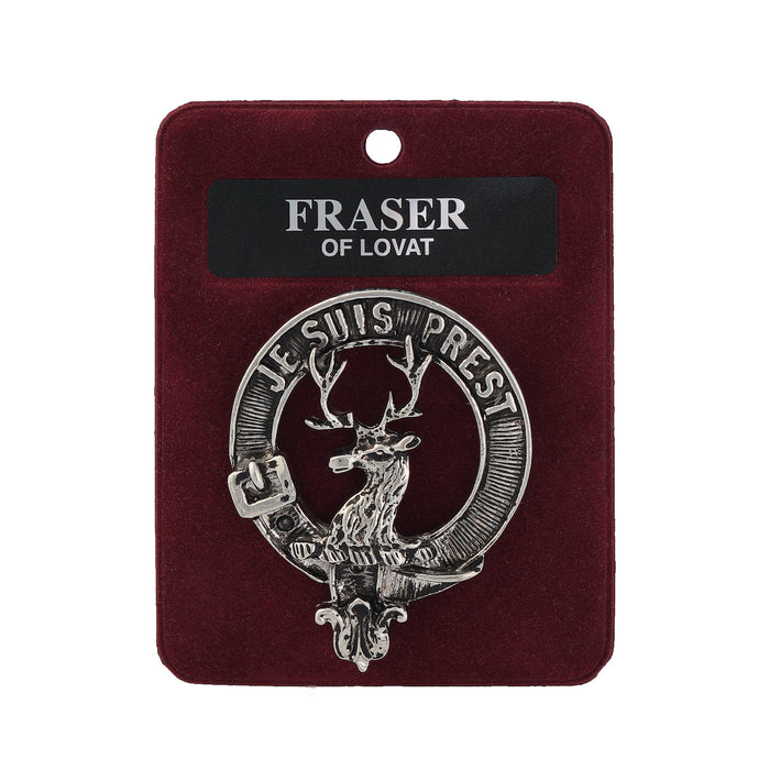 Art Pewter Clan Badge 1.75" Fraser Of Lovat