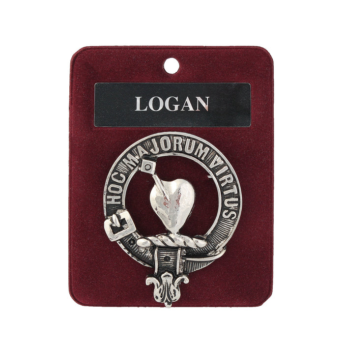 Art Pewter Clan Badge 1.75" Logan