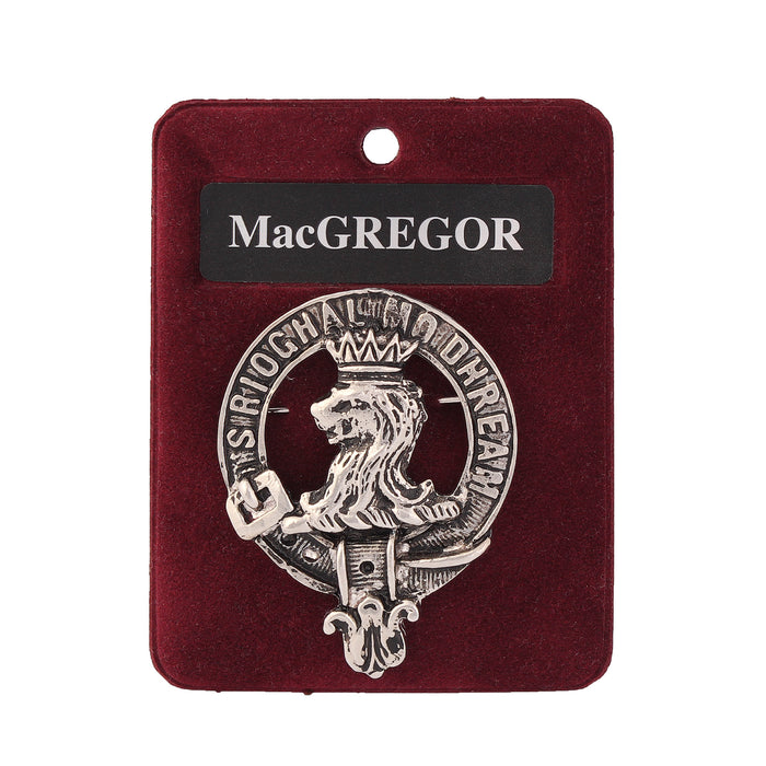 Art Pewter Clan Badge 1.75" Macgregor