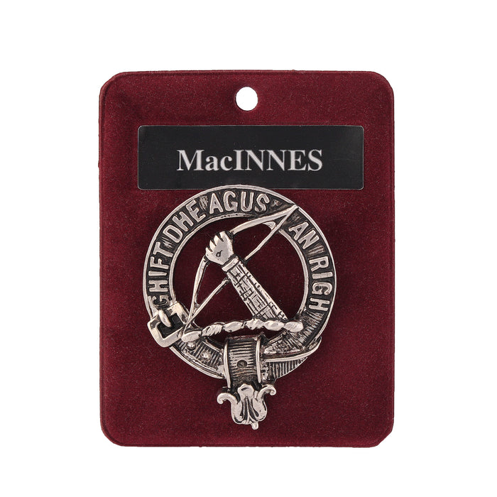 Art Pewter Clan Badge 1.75" Macinnes