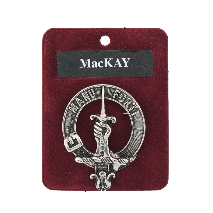 Art Pewter Clan Badge 1.75" Mackay